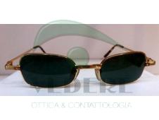 Occhiale da Sole in Metallo Vintage con aste color oro NUOVO