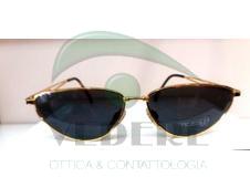 Occhiale da Sole in Metallo Vintage con rifiniture Color Oro NUOVO