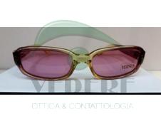 Occhiale da Sole in Celluloide Vintage Sportivo Rosa con sfumature arancioni NUOVO