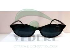 Occhiale da Sole in Celluloide Nero Vintage NUOVO