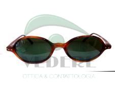 Occhiale da Sole in Celluloide Vintage Tartarugato Marrone NUOVO