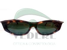 Occhiale da Sole in Celluloide Vintage Tartarugato Marrone NUOVO