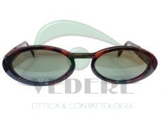 Occhiale da Sole in Celluloide Vintage tartarugato marrone con aste in Metallo NUOVO