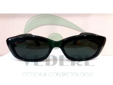 Occhiale da Sole in Celluloide Vintage Nero NUOVO