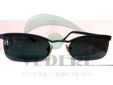 Occhiale da Sole in Metallo Vintage Nero NUOVO