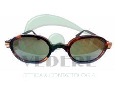 Occhiale da Sole in Celluloide Vintage Tartarugato Marrone NUOVO