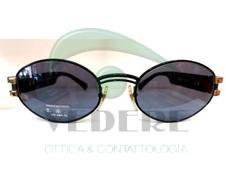 Occhiale da Sole in Metallo Vintage Con Aste in Celluloide e particolari color Oro NUOVO