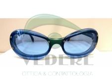 Occhiale da Sole in Celluloide blu con vetri Azzurri NUOVO