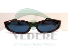 Occhiale da Sole in Celluloide Vintage Bordeaux con Aste in Metallo NUOVO