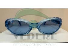 Occhiale da Sole in  Celluloide Vintage sportivo Azzurro NUOVO