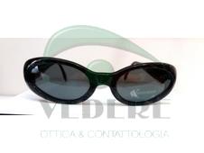 Occhiale da Sole in Celluloide Vintage Nero NUOVO